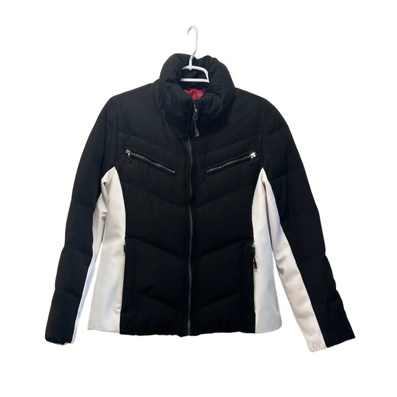 Calvin Klein Performance Womens Medium Black & White Down/Feather Puffer Jacket - Picture 1 of 9